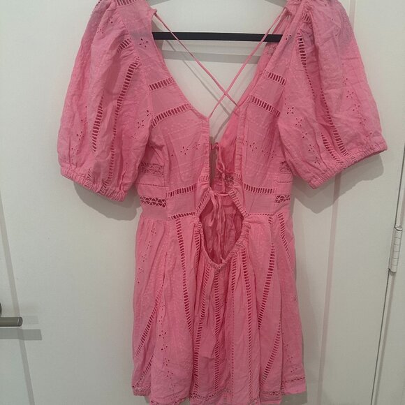 UO Marla Broderie Babydoll Dress - Picture 4 of 6